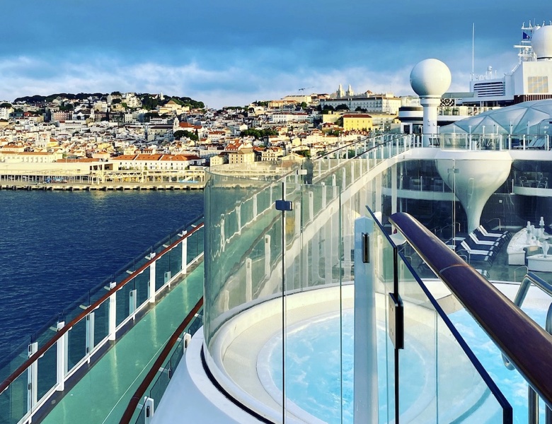 Arrivée à Lisbonne, Portugal sur un navire de croisière